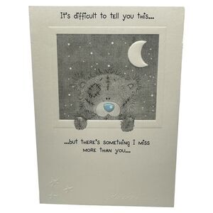 Carte Blanche Me To You Greeting Card MISS YOU / MISS US Teddy Bear
